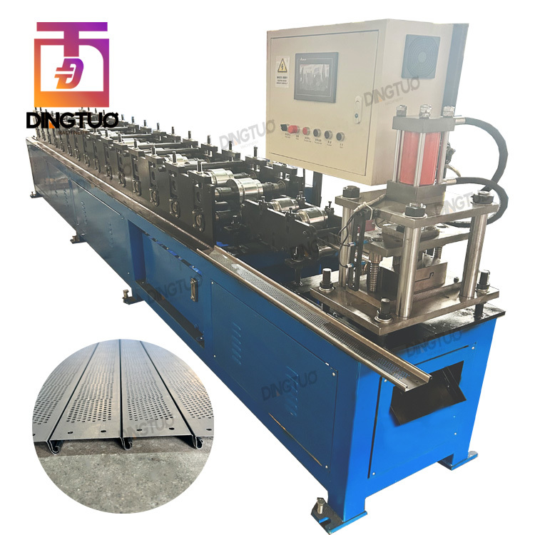 Metal steel single wall strip rolling shutter Slat micro perforated making machine used for Mexico