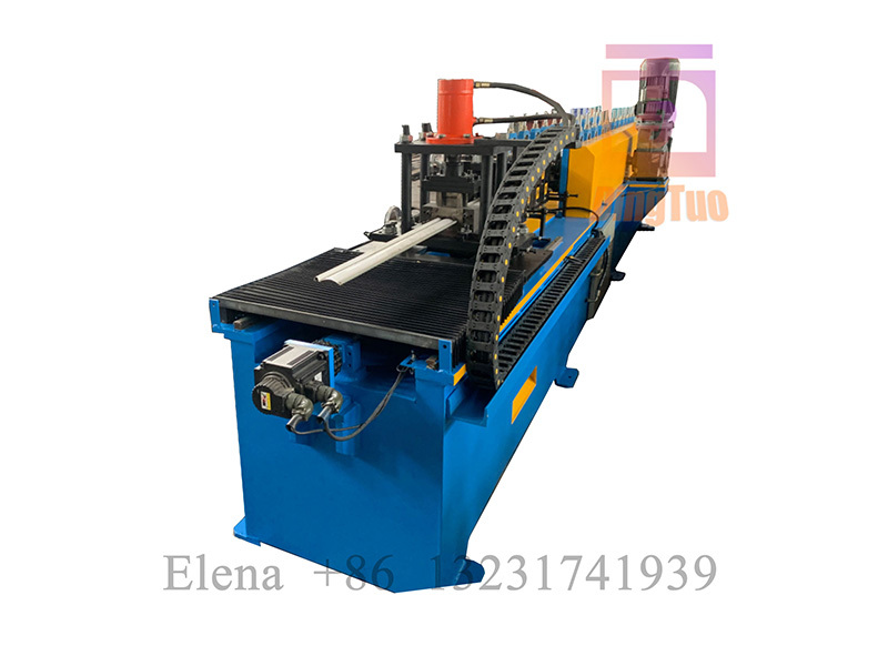 50m min high speed rolling shutter slat roll forming machine with flying cut