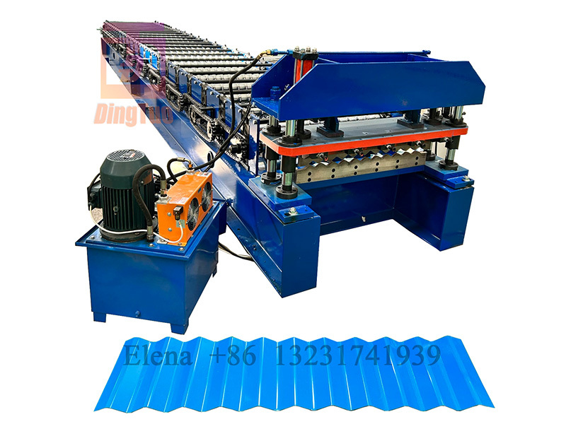 760 Galvanized Steel Metal Corrugated Sheet Profile Roof Forming Machine