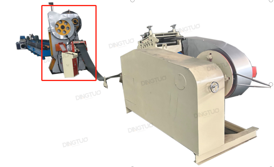 Metal fence post roll forming machine with laser welding