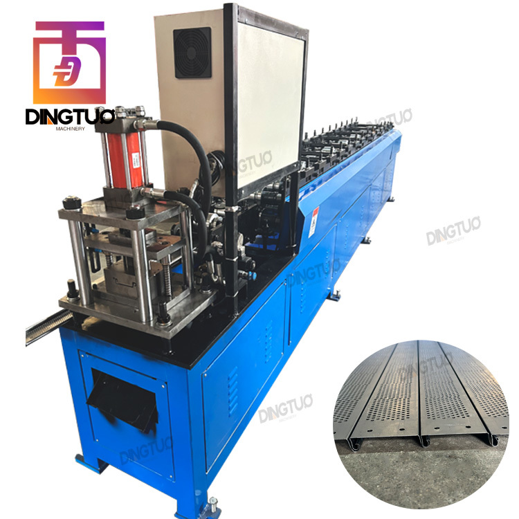 Metal steel single wall strip rolling shutter Slat micro perforated making machine used for Mexico