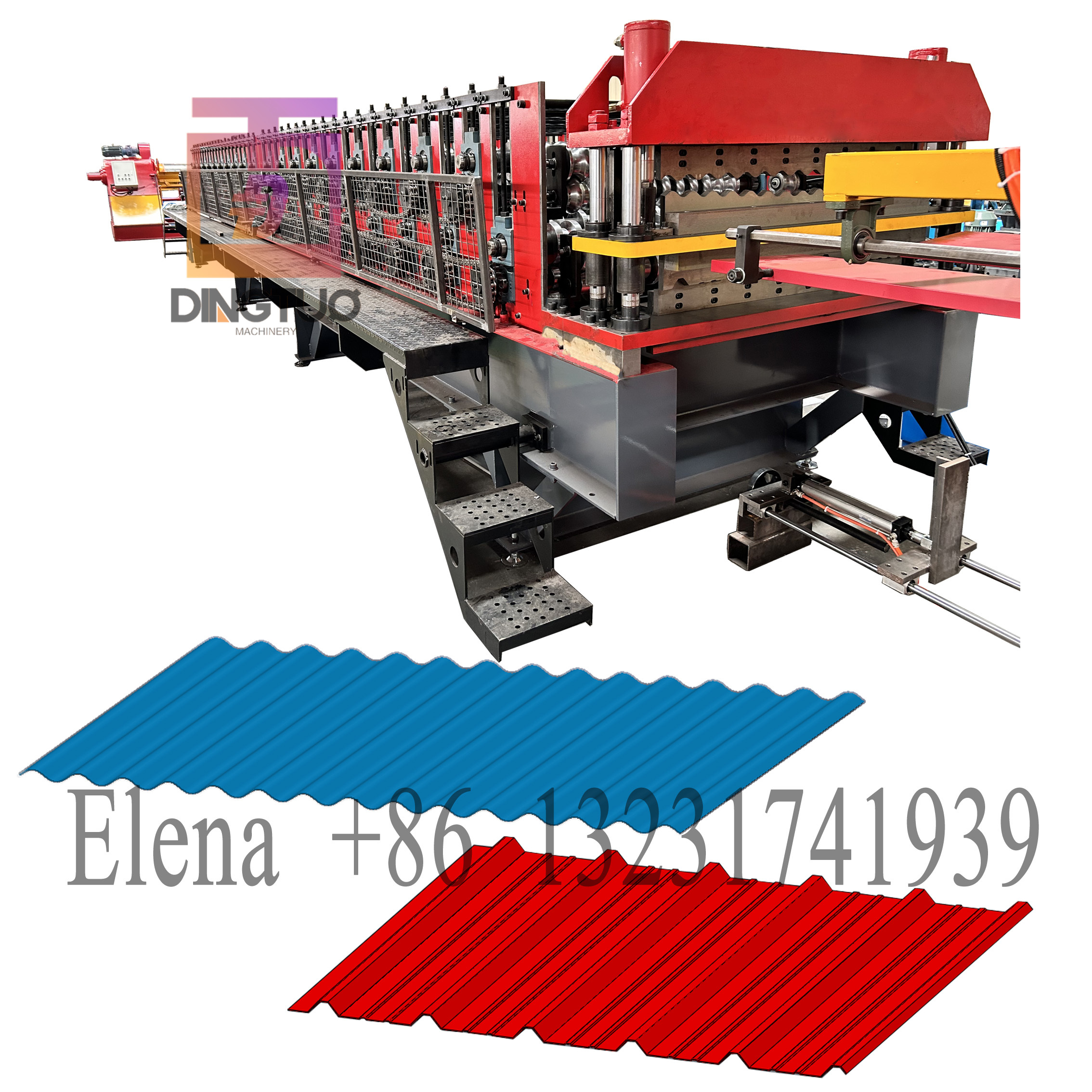 Full automatic double layer roll forming machine with auto stacker