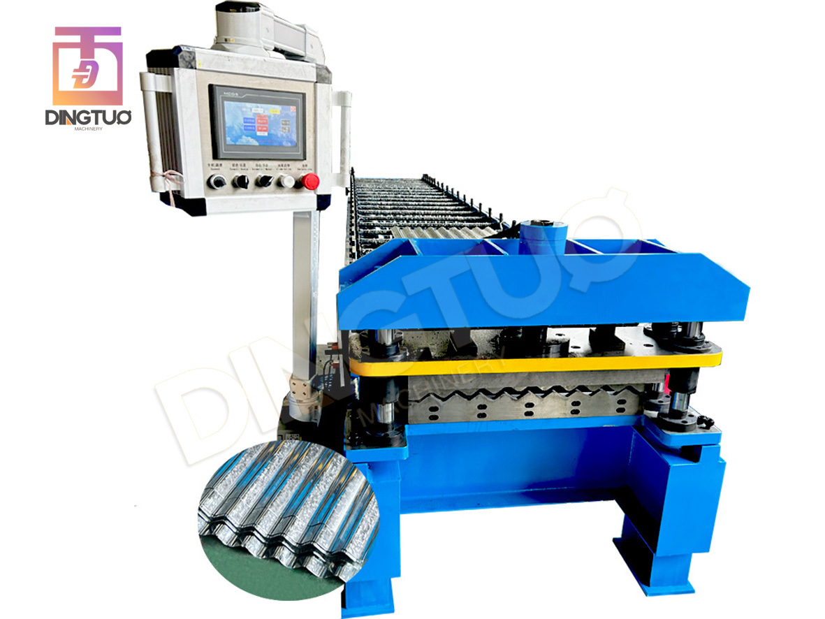 high speed 0.12mm G550 material metal corrugated roll forming machine