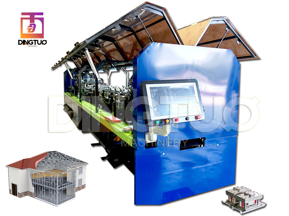 High intelligence high speed MF2000 C 75 to C 200  1.6mm light gauge steel frame roll forming machine with remote control system