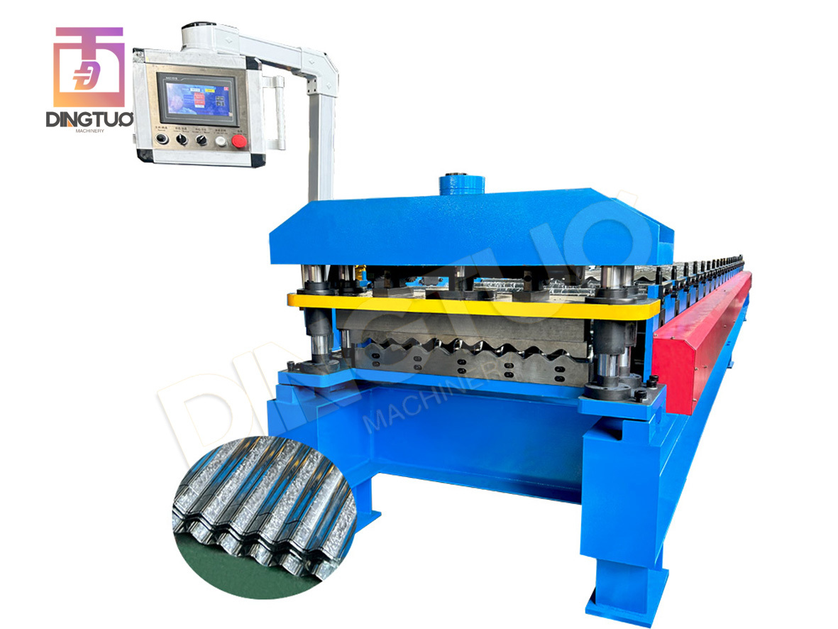 high speed 0.12mm G550 material metal corrugated roll forming machine