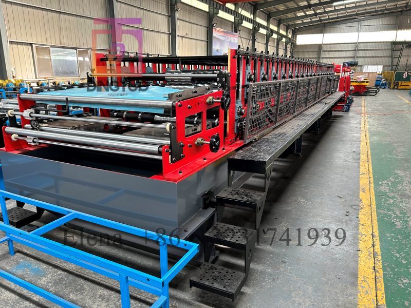 Full automatic double layer roll forming machine with auto stacker