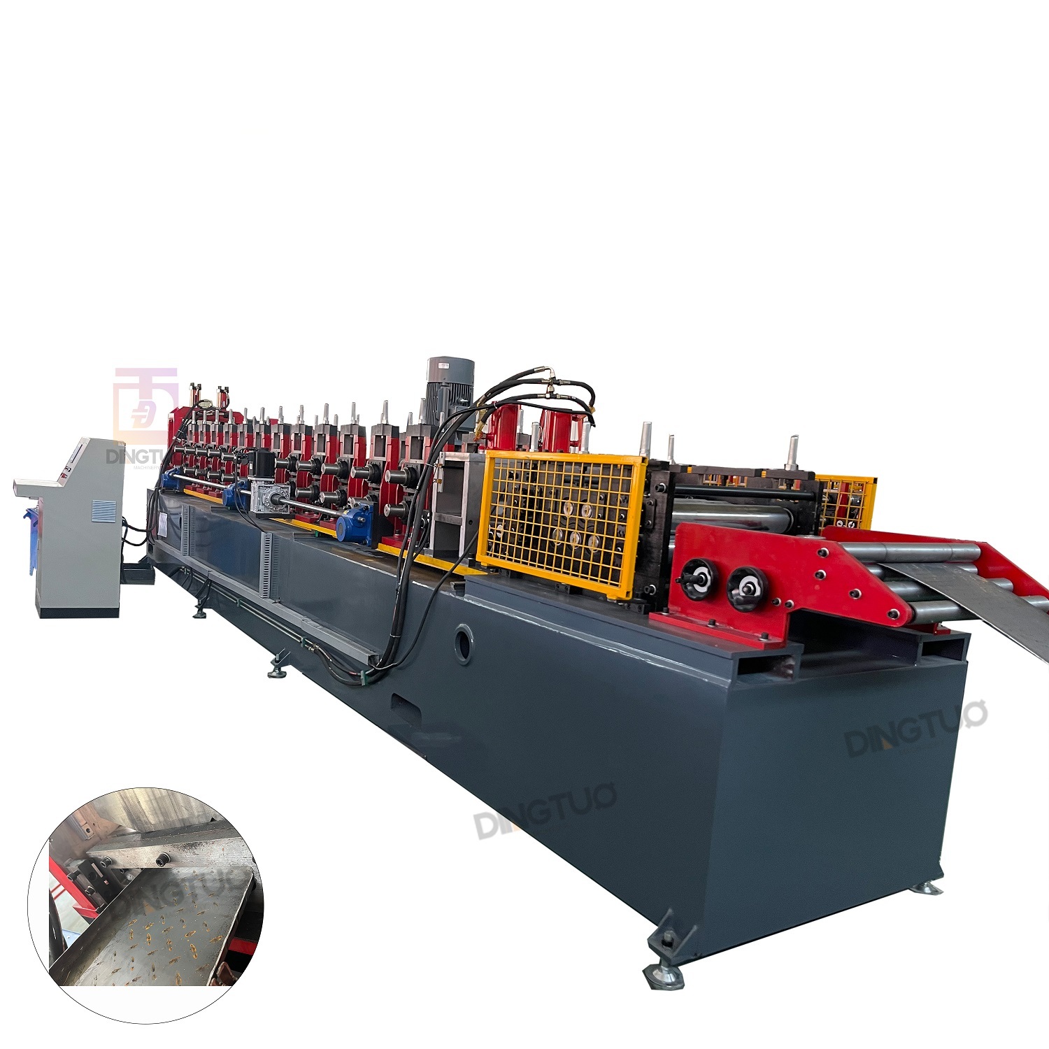 YX 0.75'' -1'' / 7''-10'' automatic size adjustable steel diamond plate trailer fender making machine