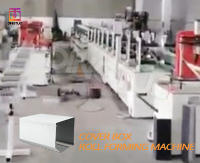 automatic size changeable rolling shutter cover box roll forming machine