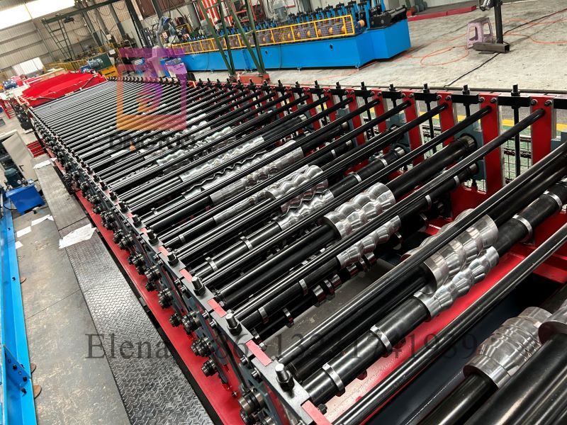 Full automatic double layer roll forming machine with auto stacker