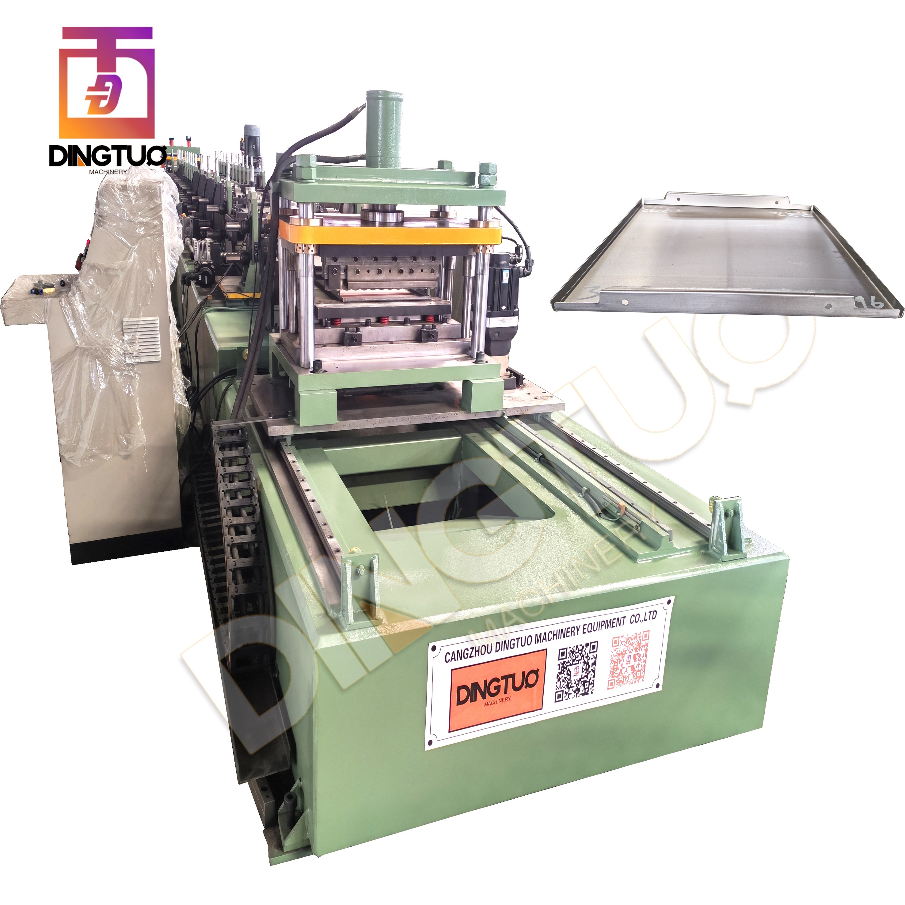 6 pieces / minute automatic size adjustable metal shelf panel roll forming machine