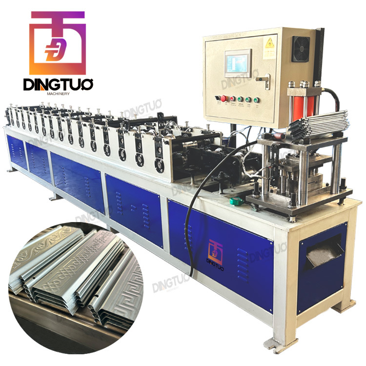 metal notched roller shutter machine roll up door roll forming machine with 3 kinds of different patterns