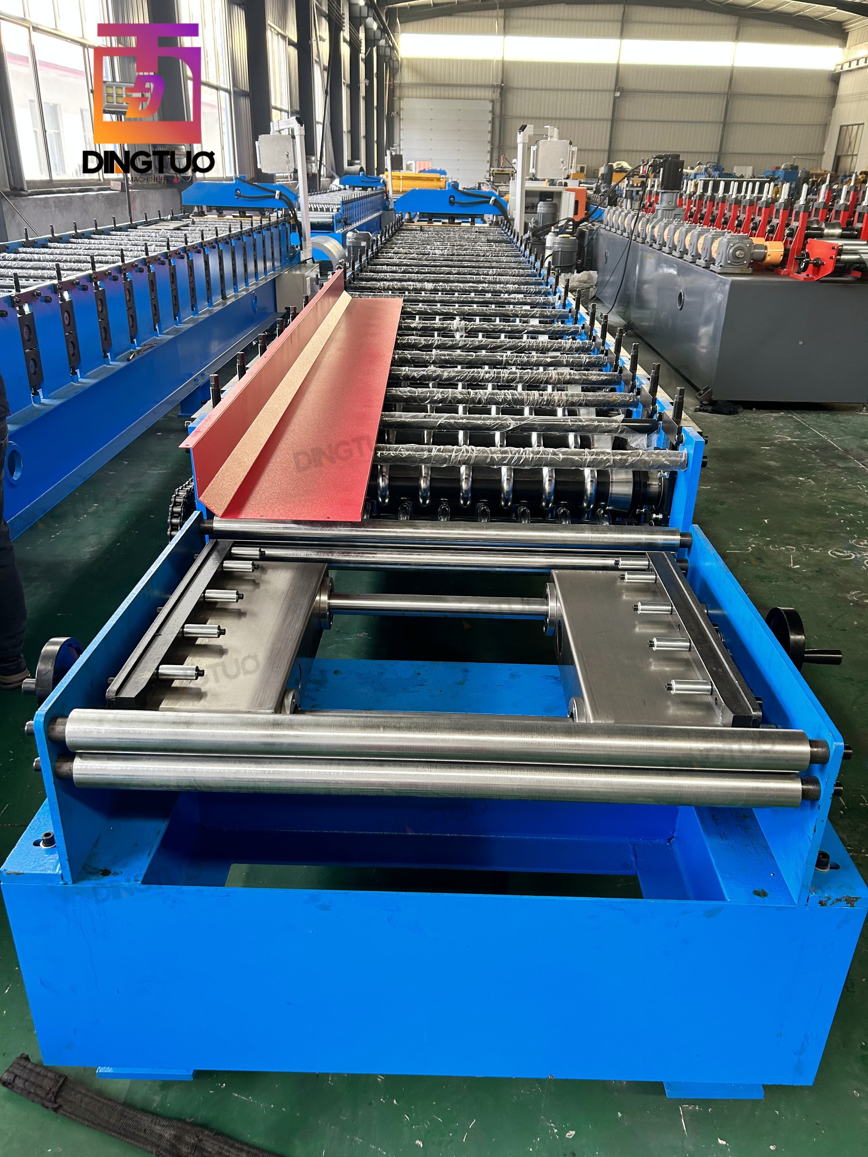 high speed 0.12mm G550 material metal corrugated roll forming machine