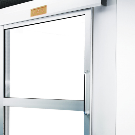 ICU automatic glass door