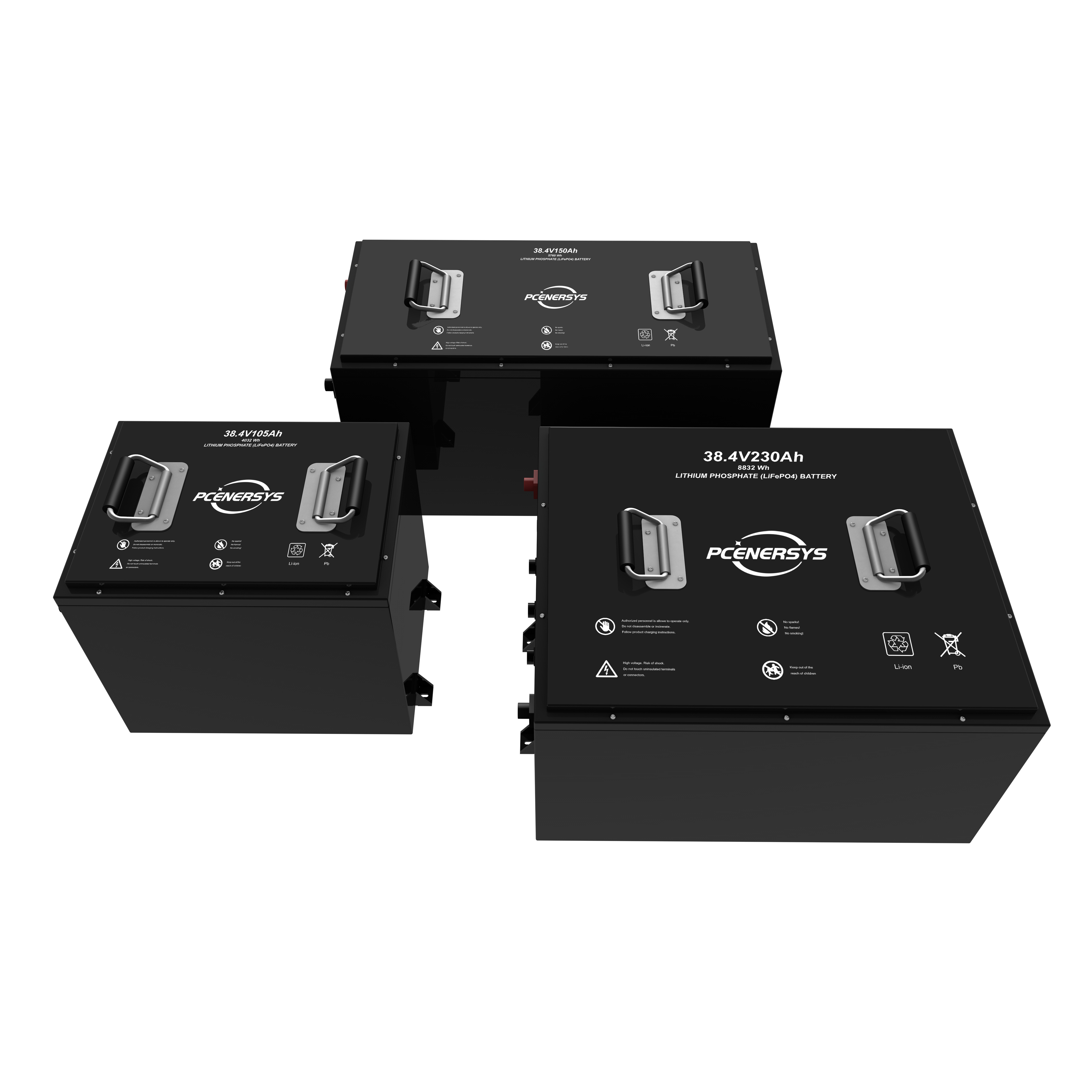 38.4V 105Ah/150Ah/230Ah LiFePO4 Golf Cart Batteries
