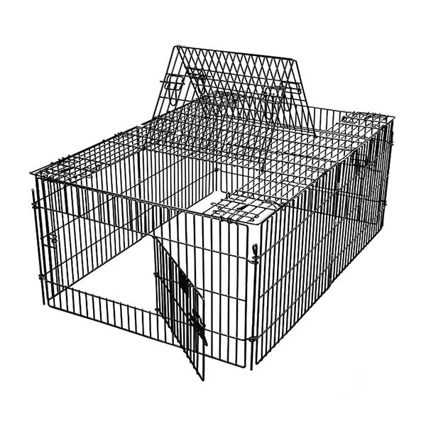 Enclos à lapins et à poulets