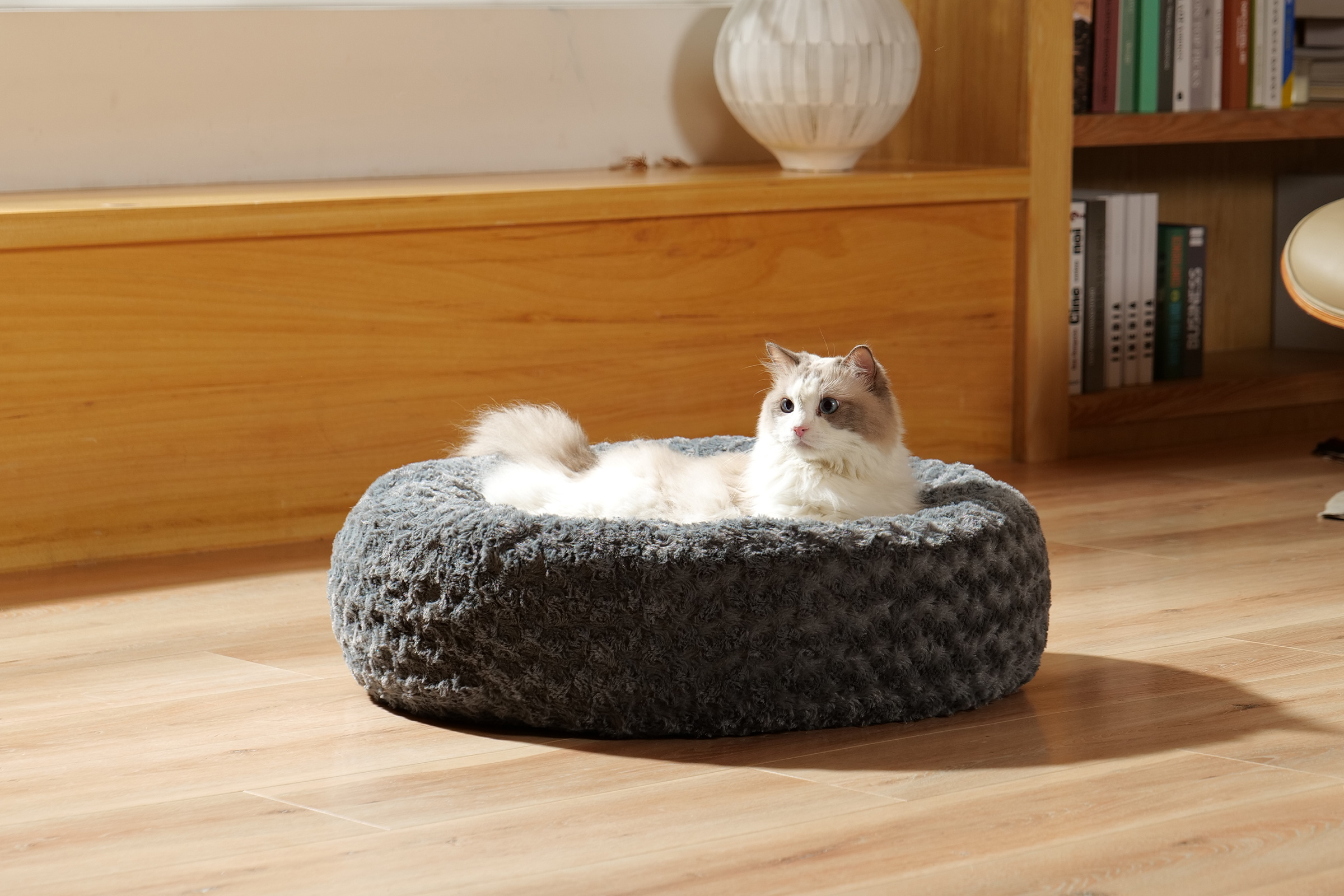 Donut Tunnel Cat Bed - The Ultimate Cozy Retreat for Your Feline