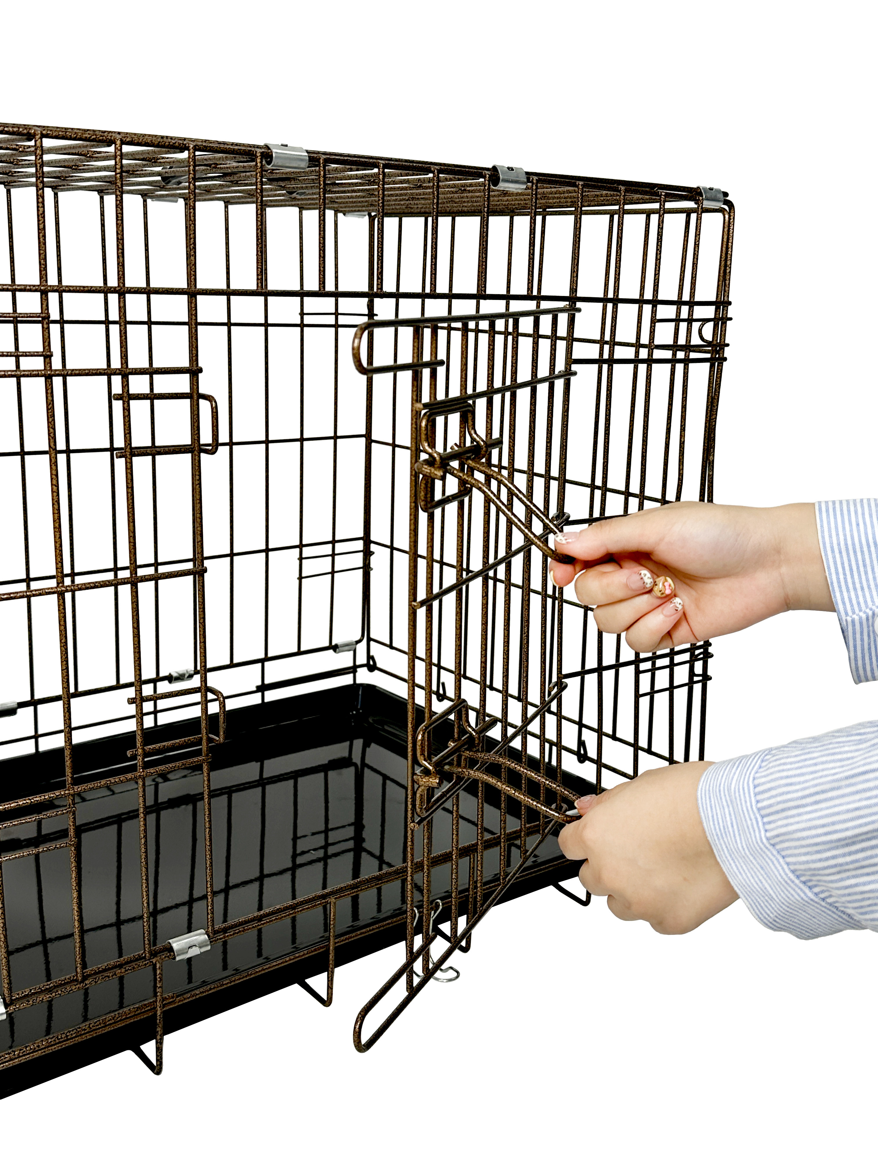 Luxury Iron Steel Dog Cage - A Haven of Comfort and Style for Your Canine Companion