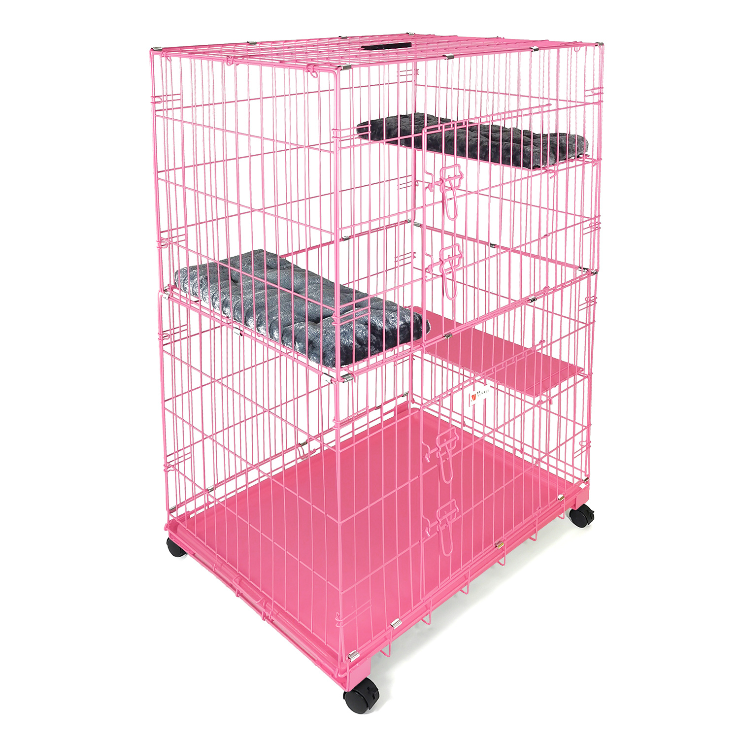 Cage à chat pliable et transportable