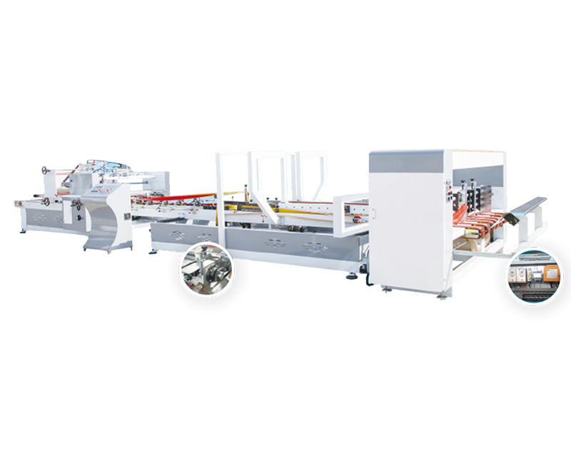Full-automatic box-gluing machine