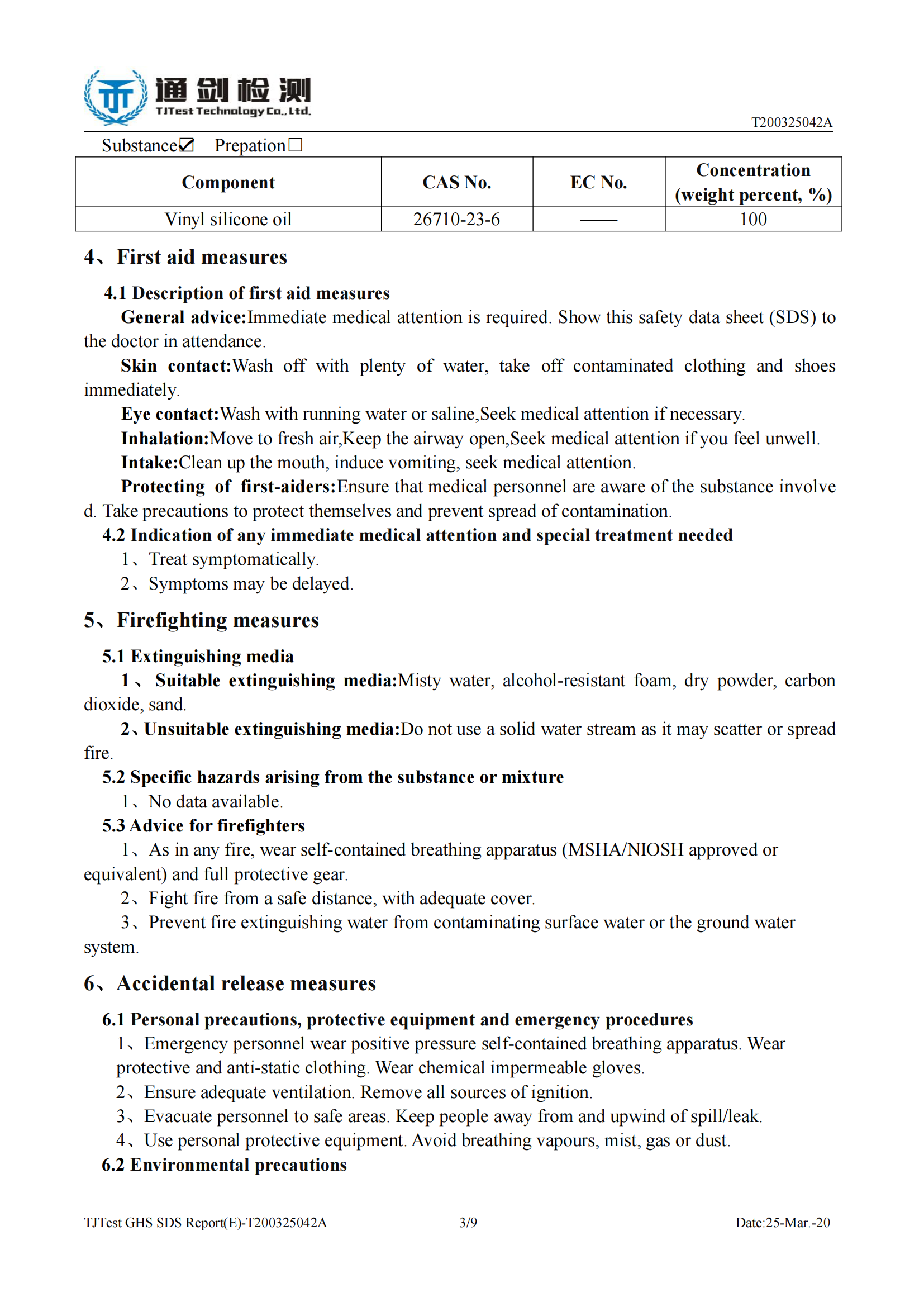 MatteSilicone866MSDSReport