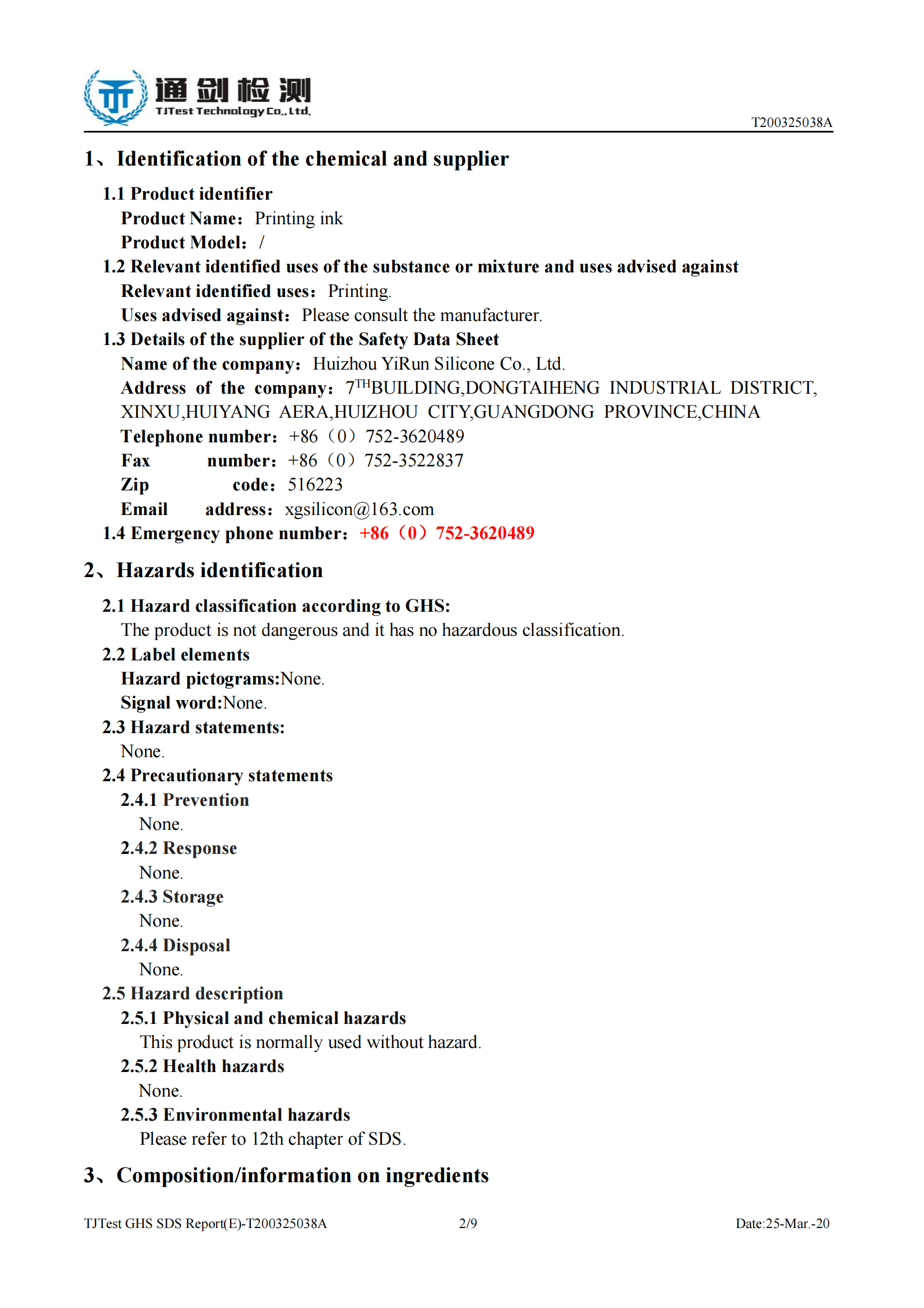 Silicone_Pigment_SDS_Report