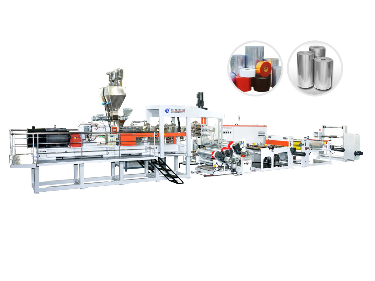 PET/PLA twin-screw extrusion sheet unit
