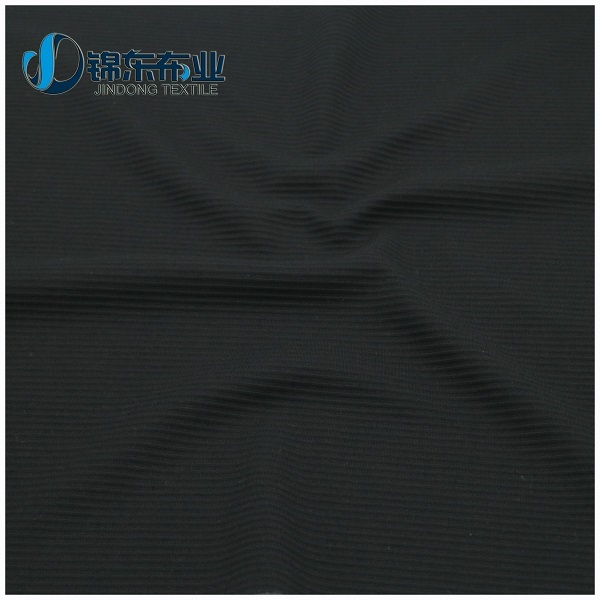 Venta al por mayor poliéster spandex Jersey tela raya deportes legging tela para chaqueta