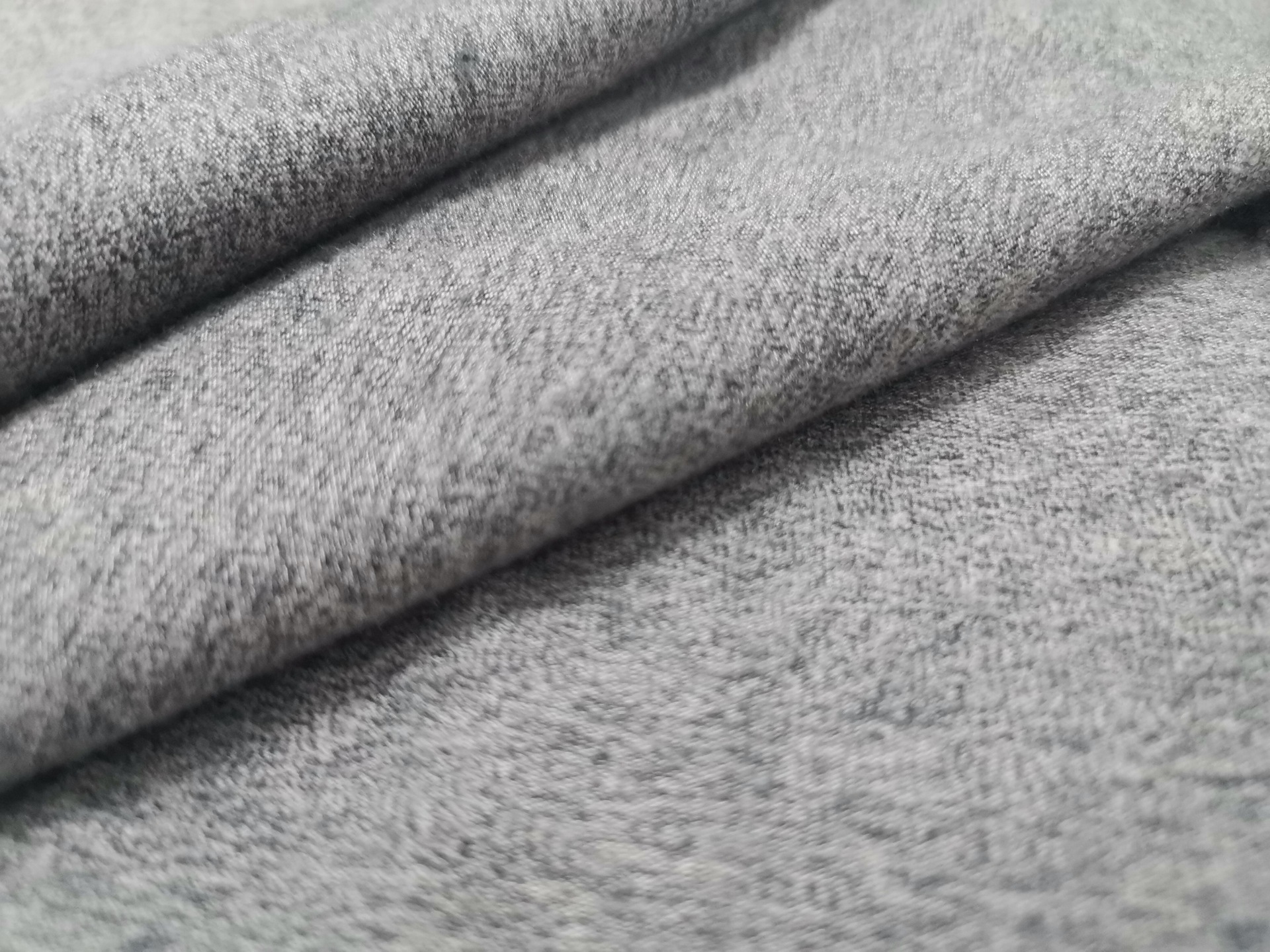 AB Yarn Polyester Spandex Rayon Single Fabric