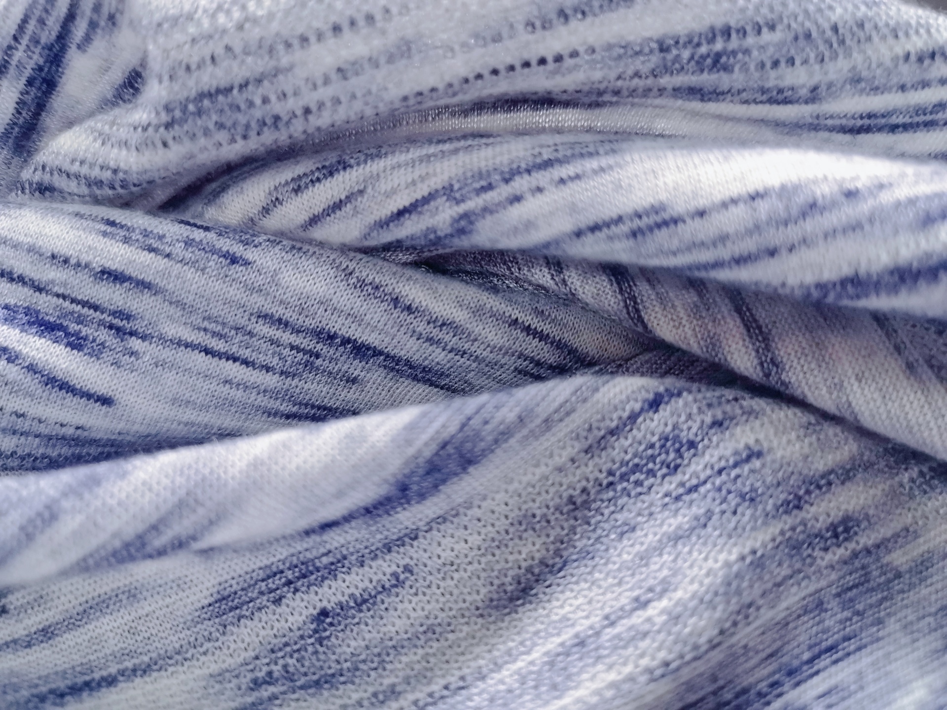 Segment Color Mesh Single Jersey Fabric