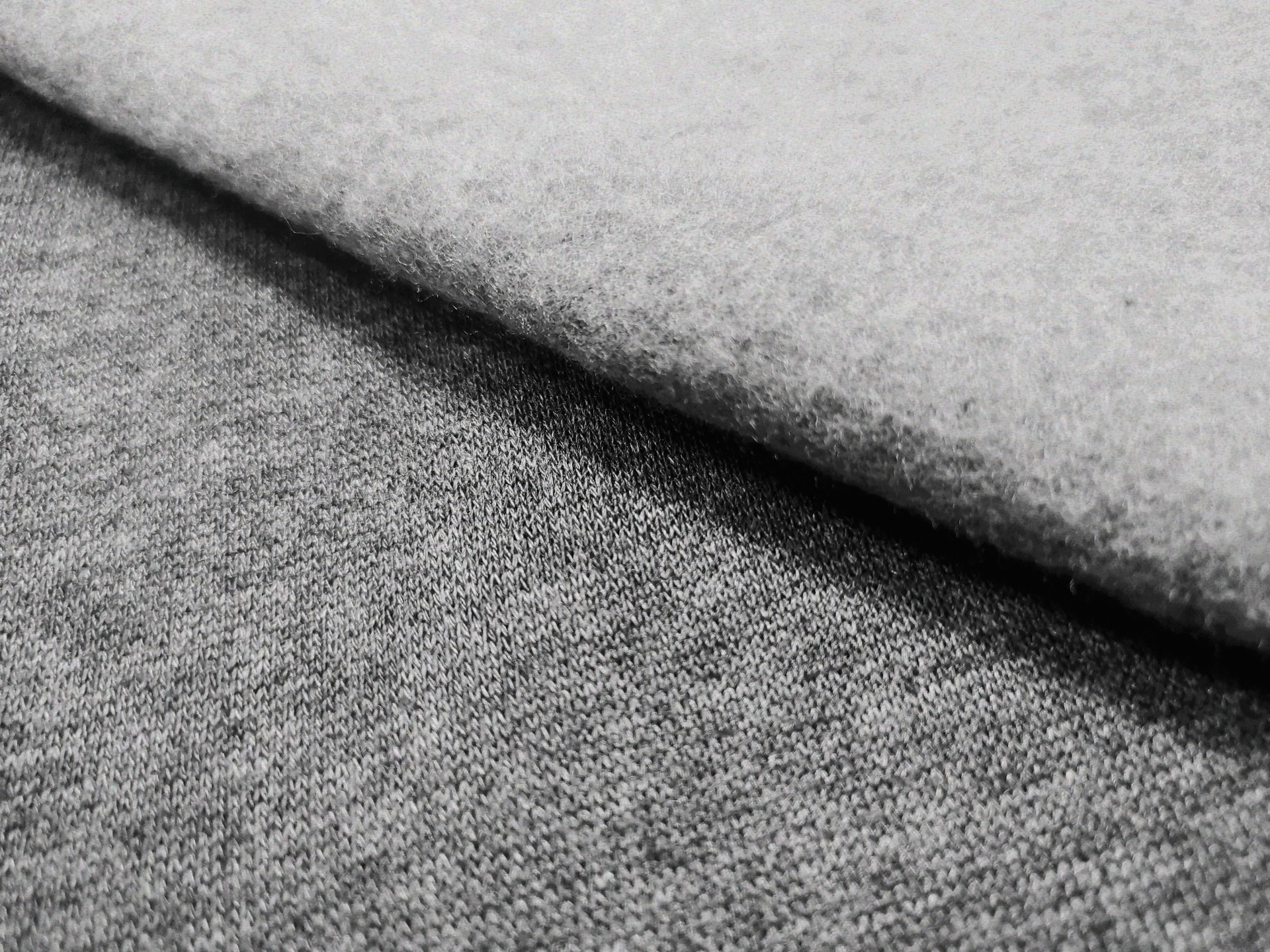 TC 65/35 Melange Fleece Fabric For Hoodie