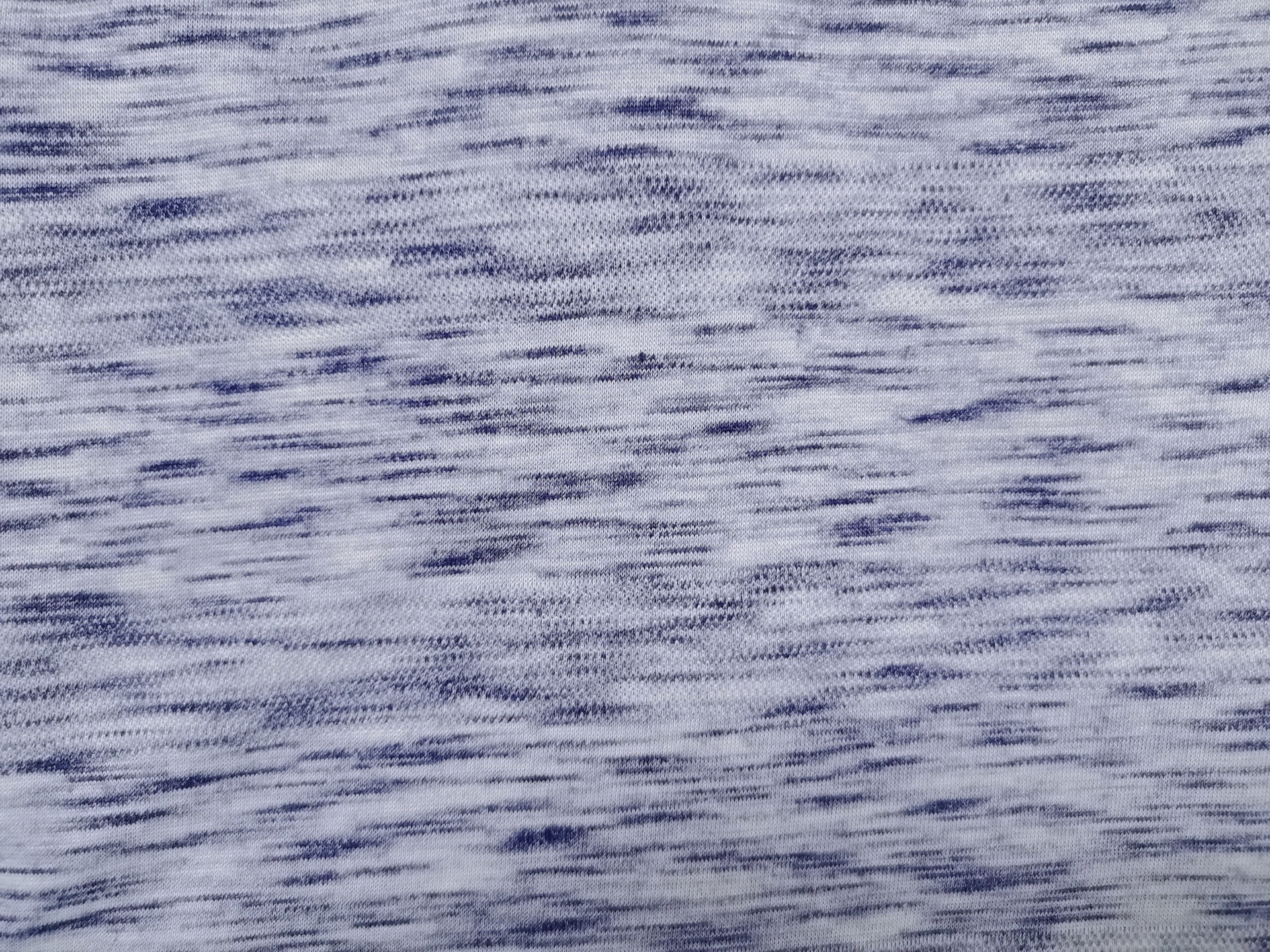 Tela de jersey único de malla de color de segmento