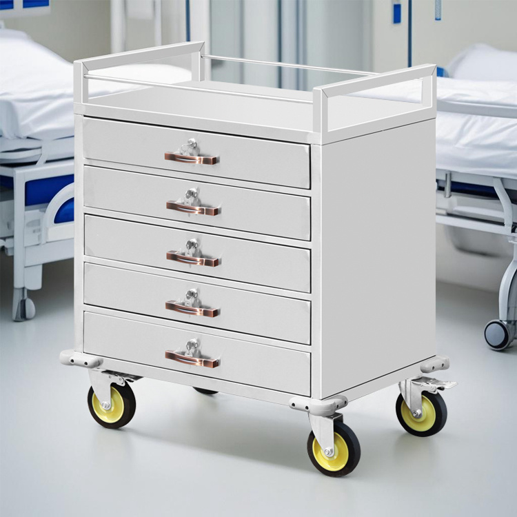 Stainless steel medical car BN-T28