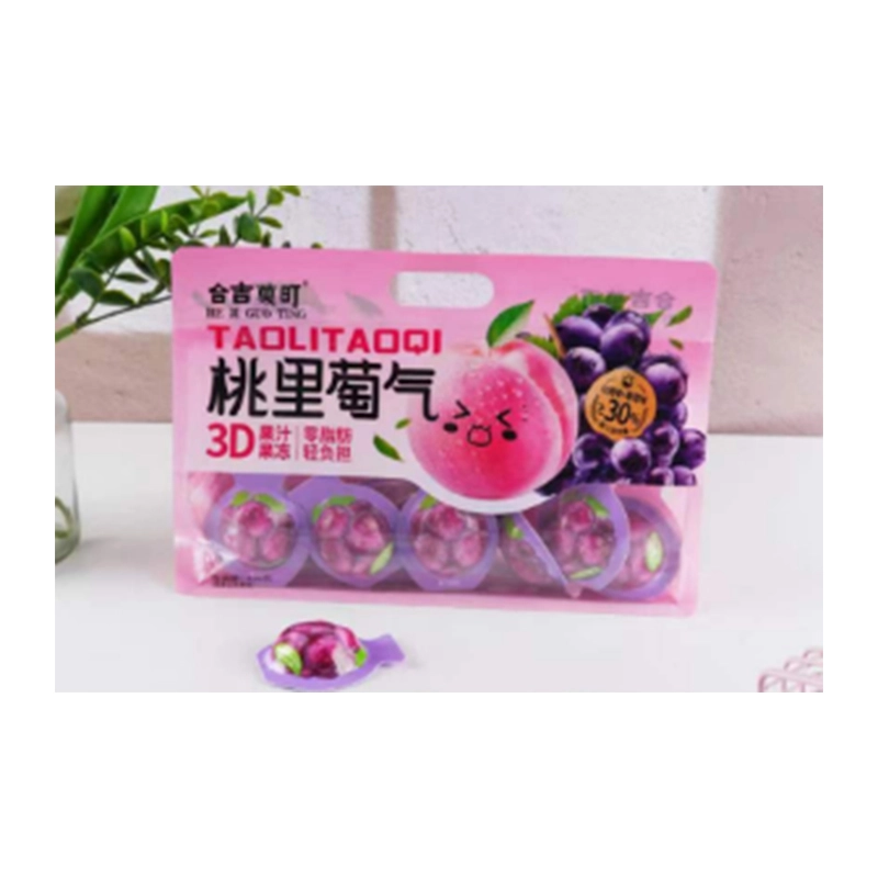 Peach and grape juice jelly