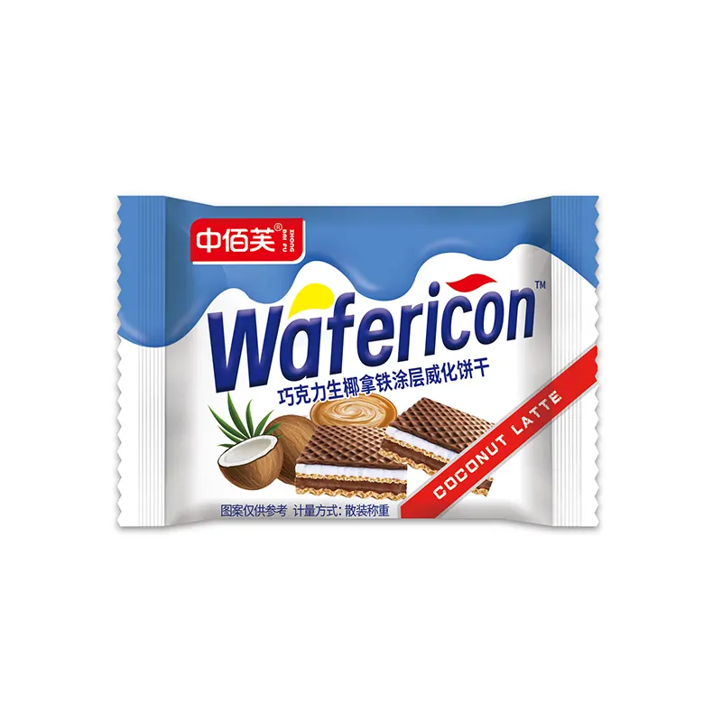 Chocolate Coconut Latte Wafer Cookies