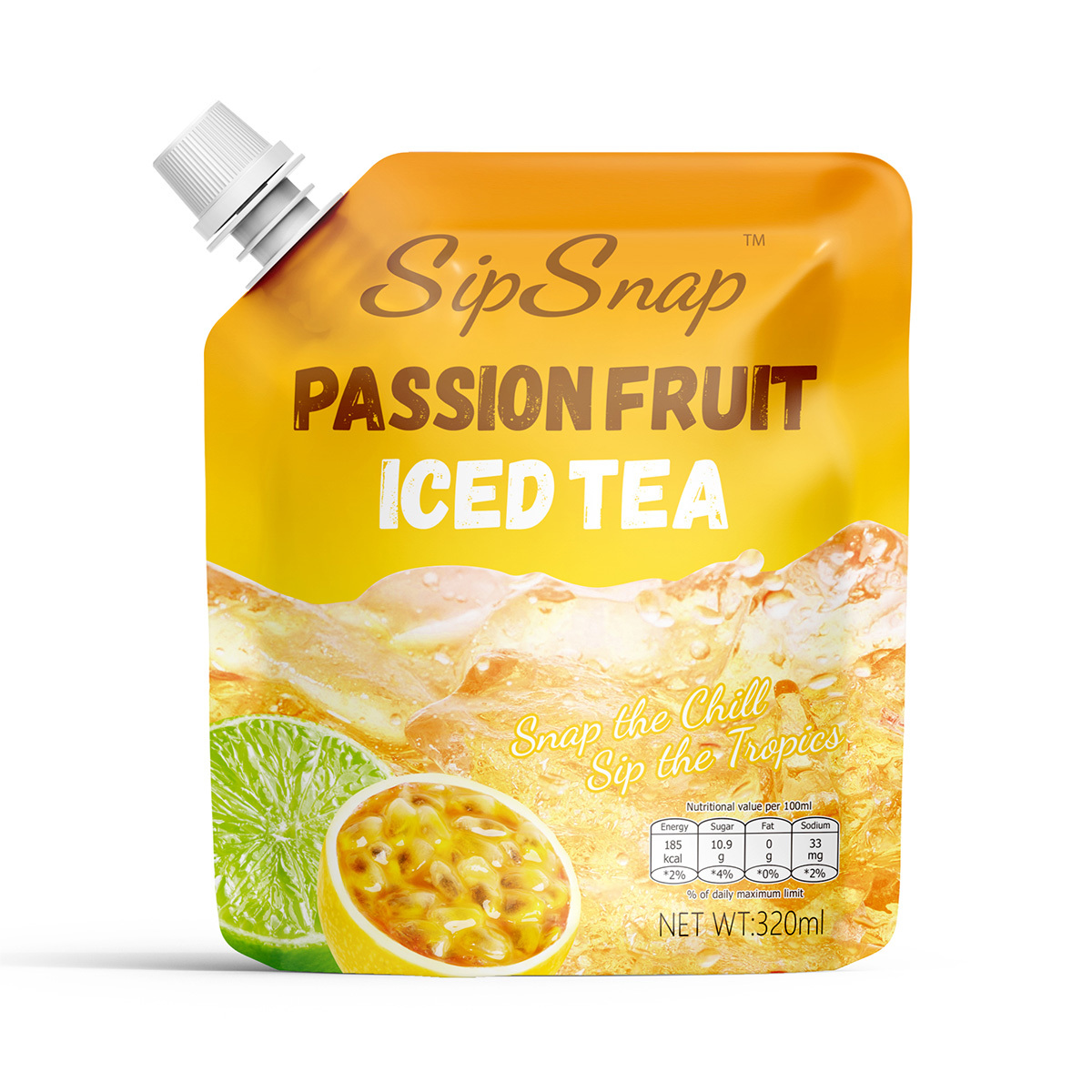 Lime Passion Fruit Crispy Pop Ice Tea