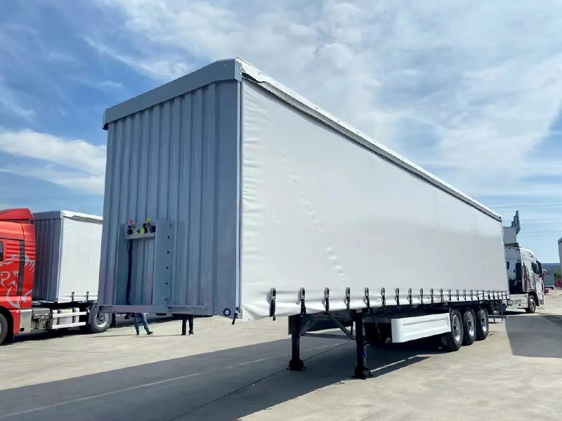 2024 Factory Direct 3 Axle 40 Tons Curtain Side Semi Trailer Cargo Transport Truck for sale