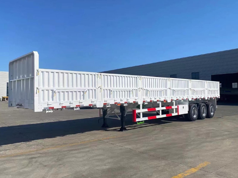 Low Cost High Standard Eco-Friendly Tipper Hydraulic Cargo Enclosed Drop Side Trailer
