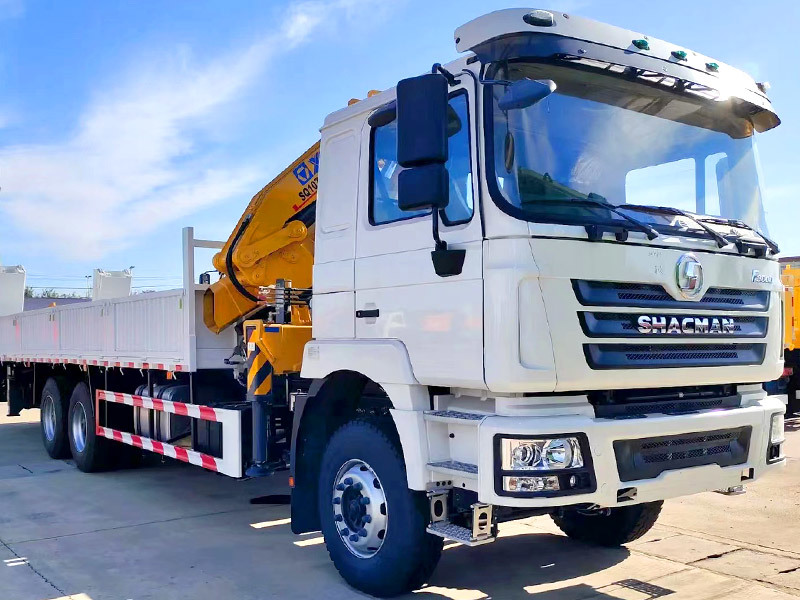 F3000 6x4 Crane Truck Shacman Boom Truck 380hp Euro Ⅱ White