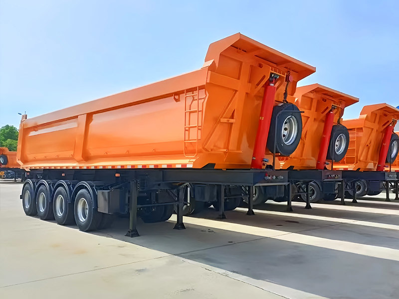 Shacman  4 Axles 48cbm 50ton Tipping Dumper Semi Trailer Front Lifting Tipper Trailer Truck for Sale