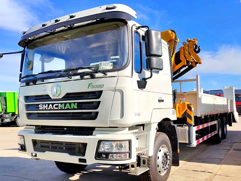 F3000 6x4 Crane Truck Shacman Boom Truck 380hp Euro Ⅱ White