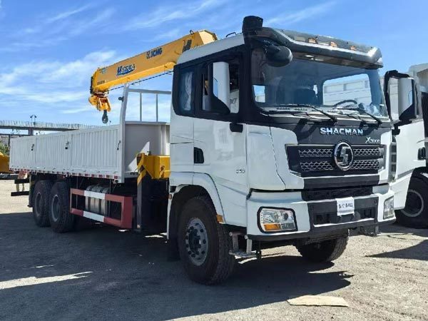 Shacman X3000 Crane Cargo Truck 6x4 340hp Grapple Saw Truck EuroII