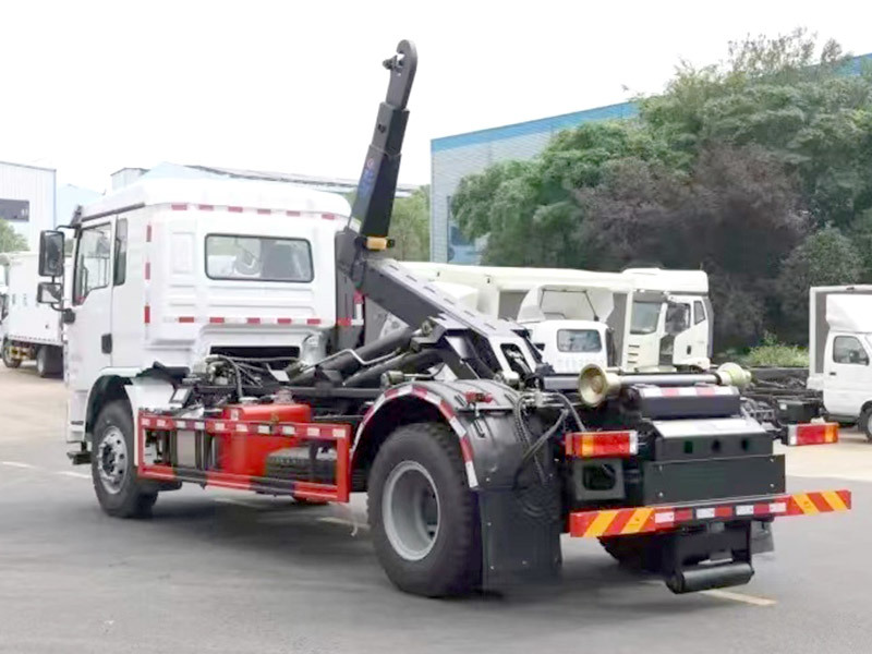 Shacman L3000 4x2 RHD/LHD Hook Arm Garbage Truck Hook Lift Garbage Truck Container for sale