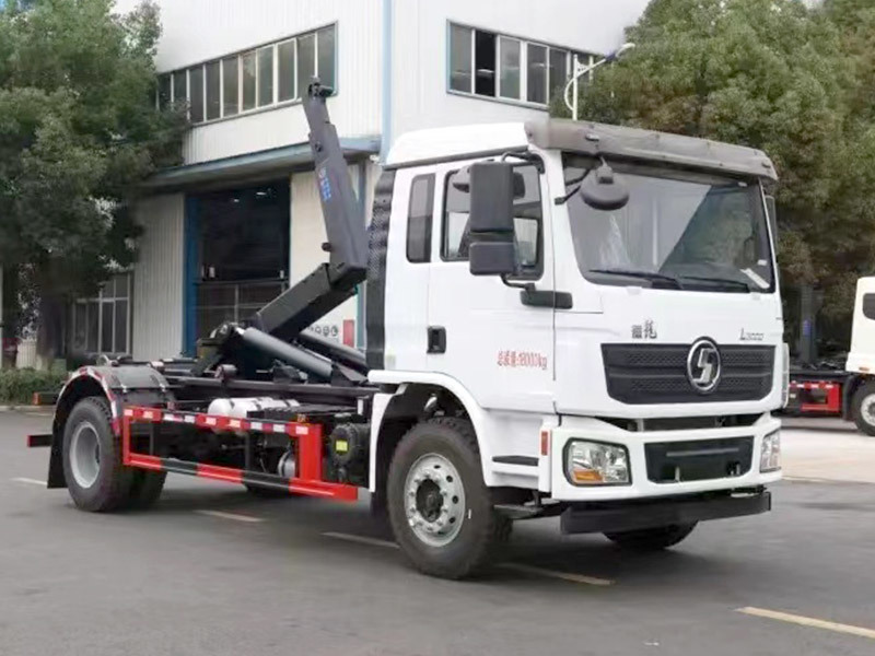 Shacman L3000 4x2 RHD/LHD Hook Arm Garbage Truck Hook Lift Garbage Truck Container for sale