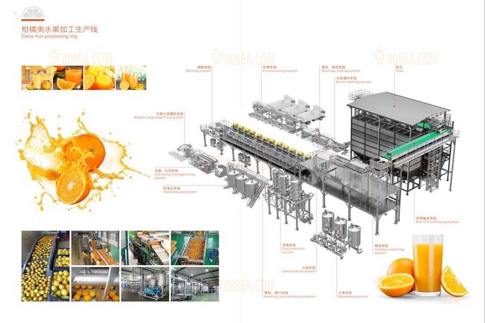 Fruit and vegetable juice beverage production line