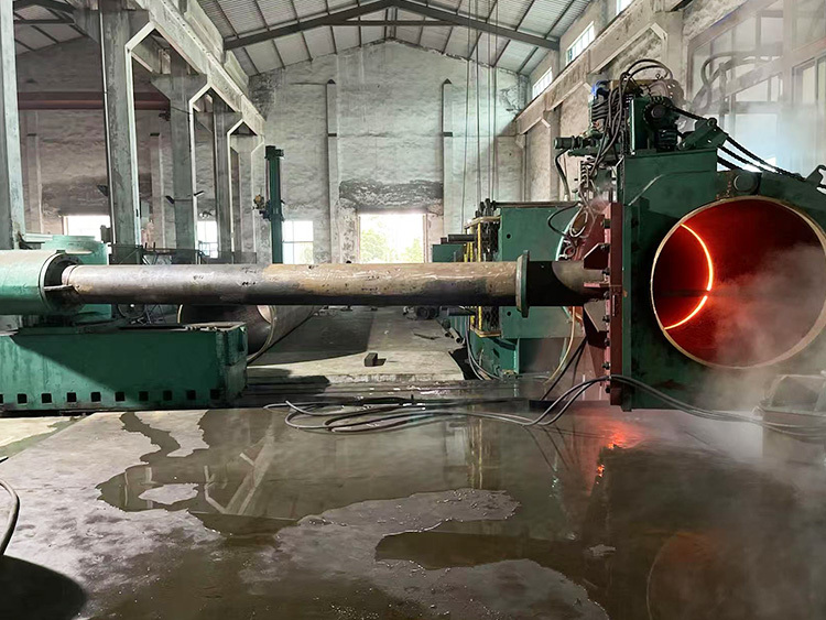 Medium-frequency heat bending pipe