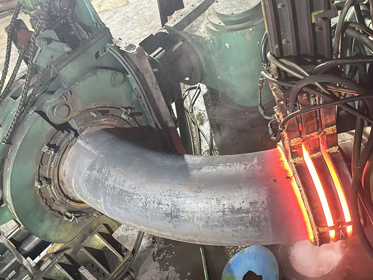 Medium-frequency heat bending pipe