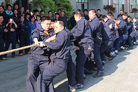 Tug-of-war competition for anniversary celebration in 2015