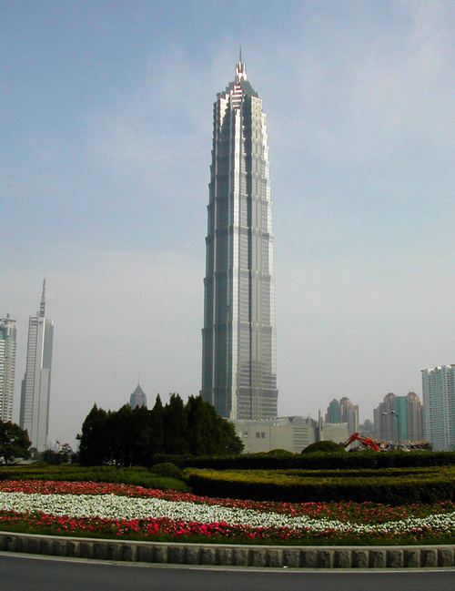 Jinmao tower section steel
