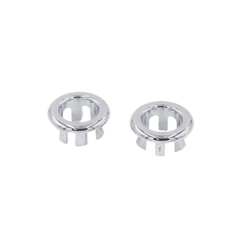 Bathroom sink overflow ring