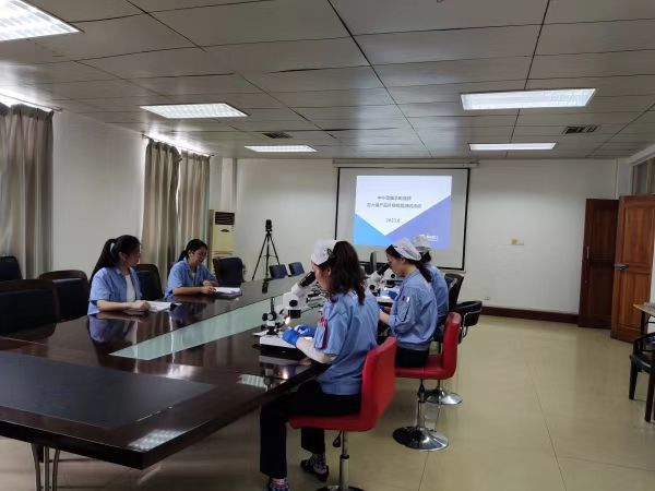 El Departamento de Fabricación de Rodamientos Pequeños y Medianos llevó a cabo una actividad de inspección y prueba de la apariencia de las pistas.